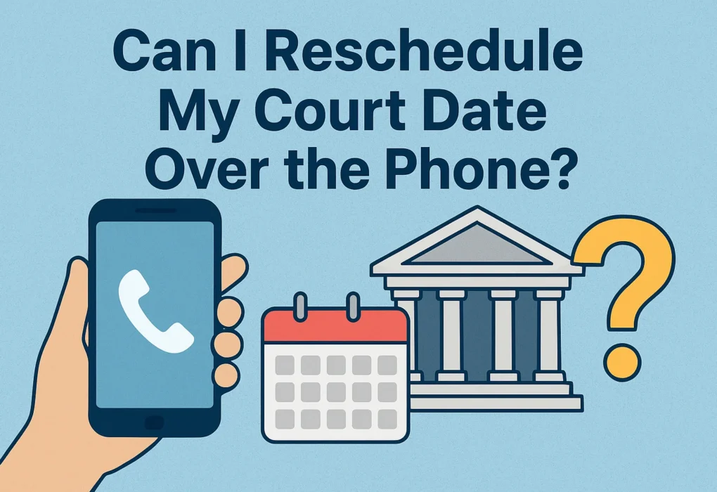 can i reschedule my court date over the phone​