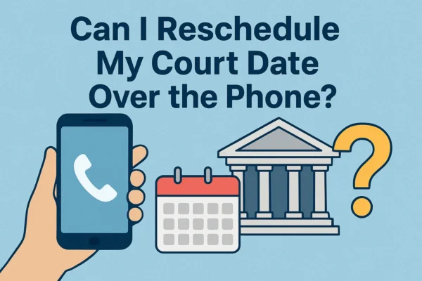 can i reschedule my court date over the phone​
